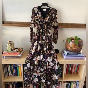 Everly BoHo Floral Maxi Dress SZ S